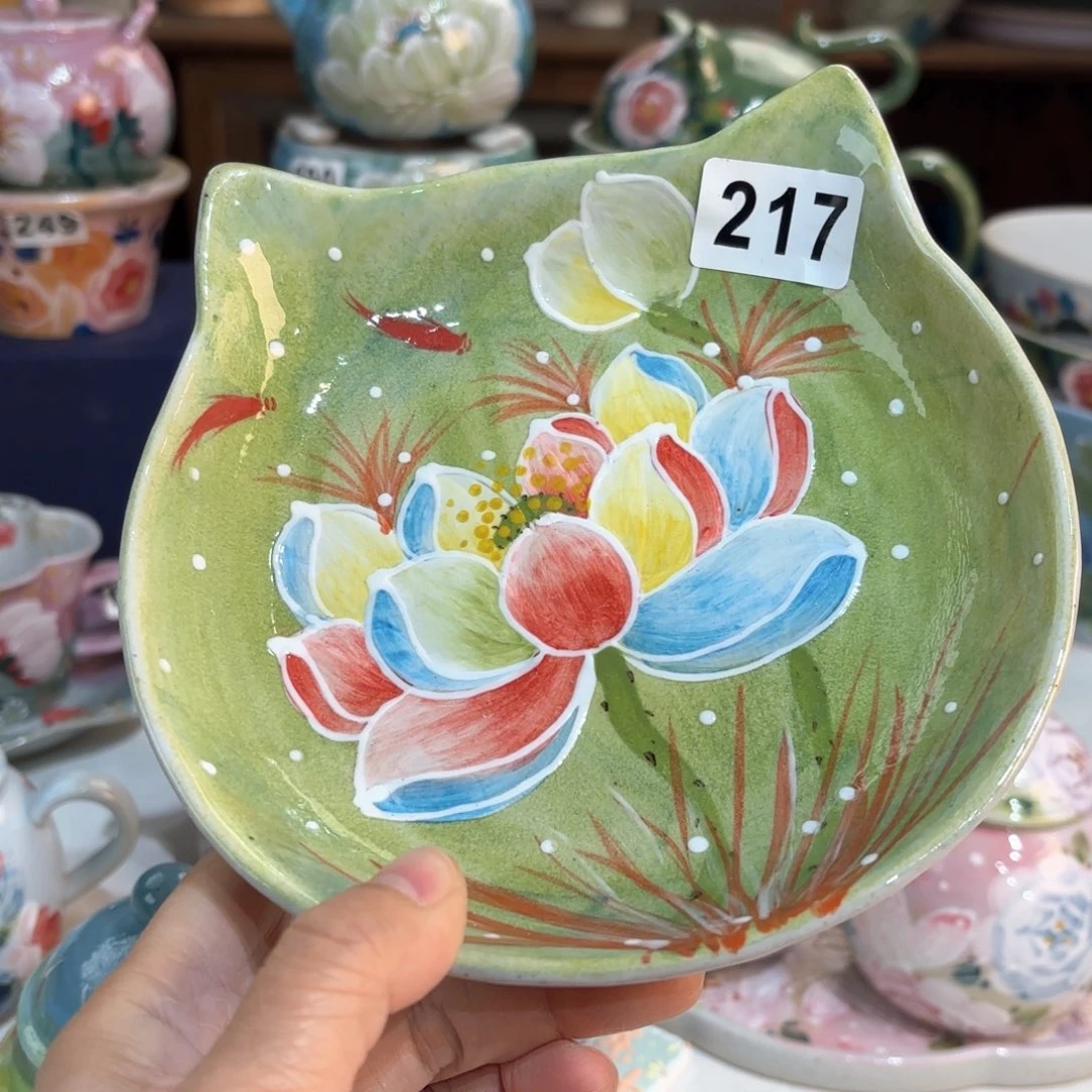 景德镇手绘高温釉下彩陶瓷茶具
