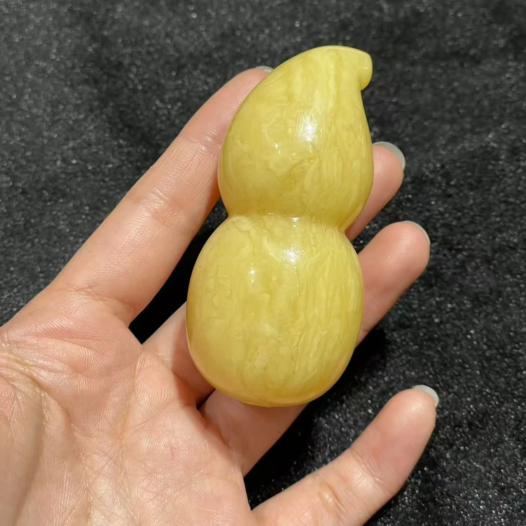 【曹掌柜精选】28 PM00017  蜜蜡葫芦把件-尺寸35*76mm