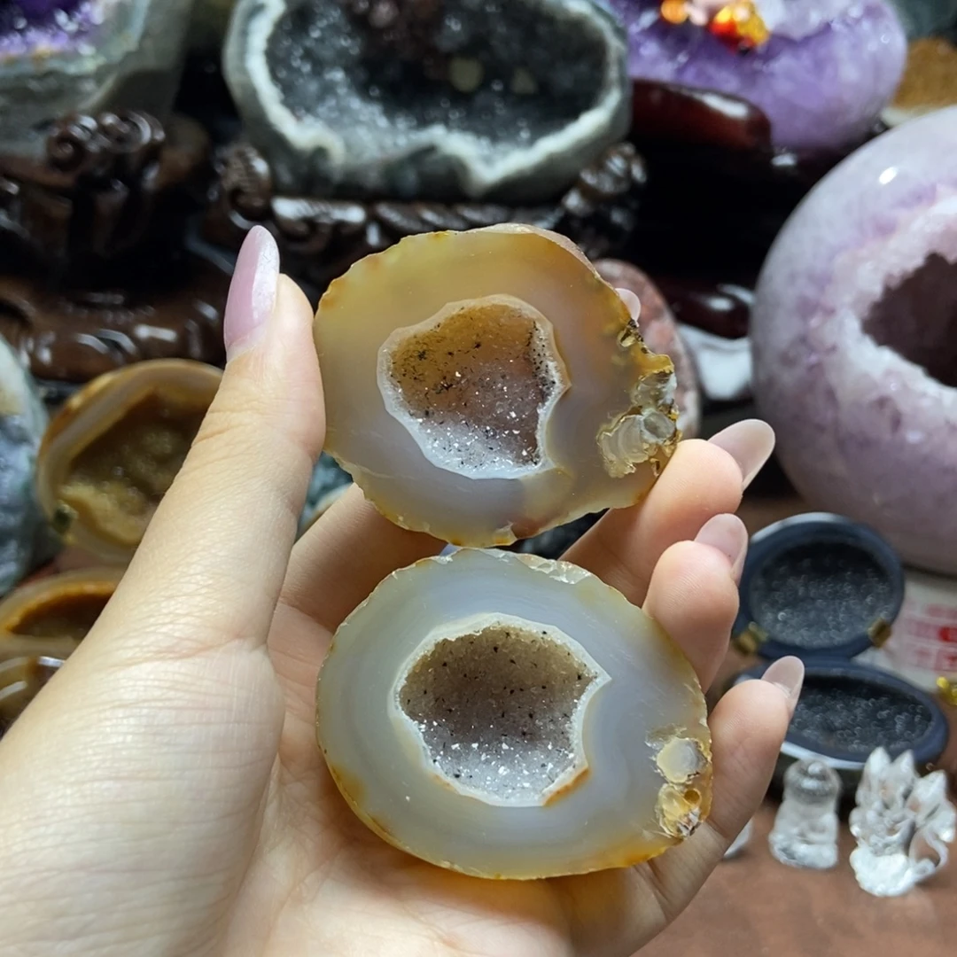 紫晶摆件未镶嵌水晶