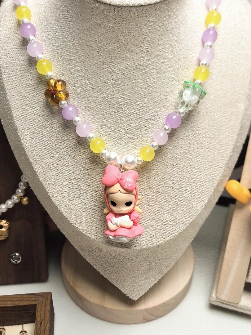 钛钢仿珍珠项链 独家定制改娃系列~