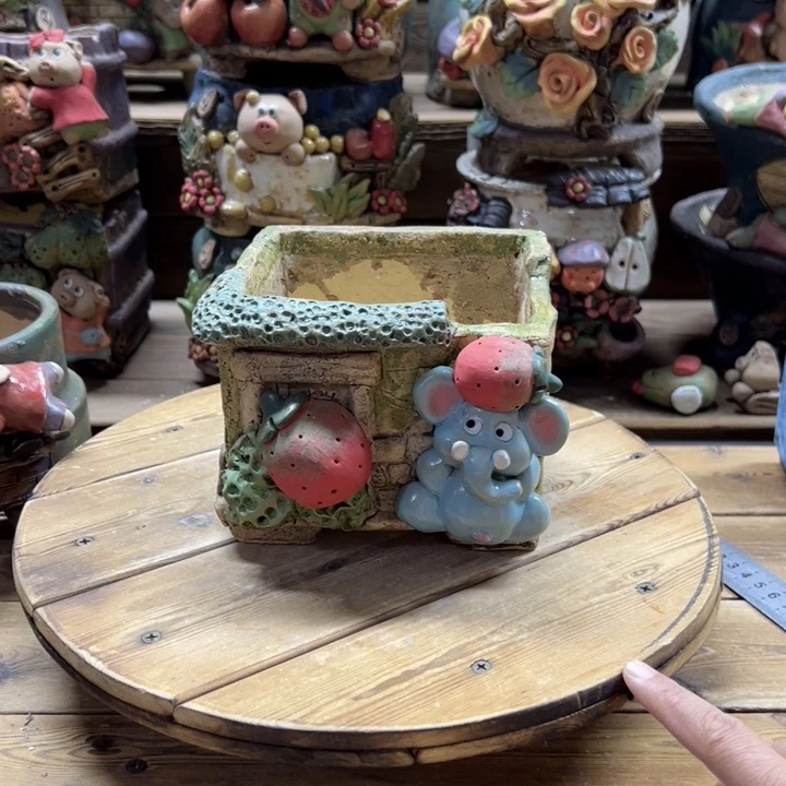 嘻哈多肉花盆百搭