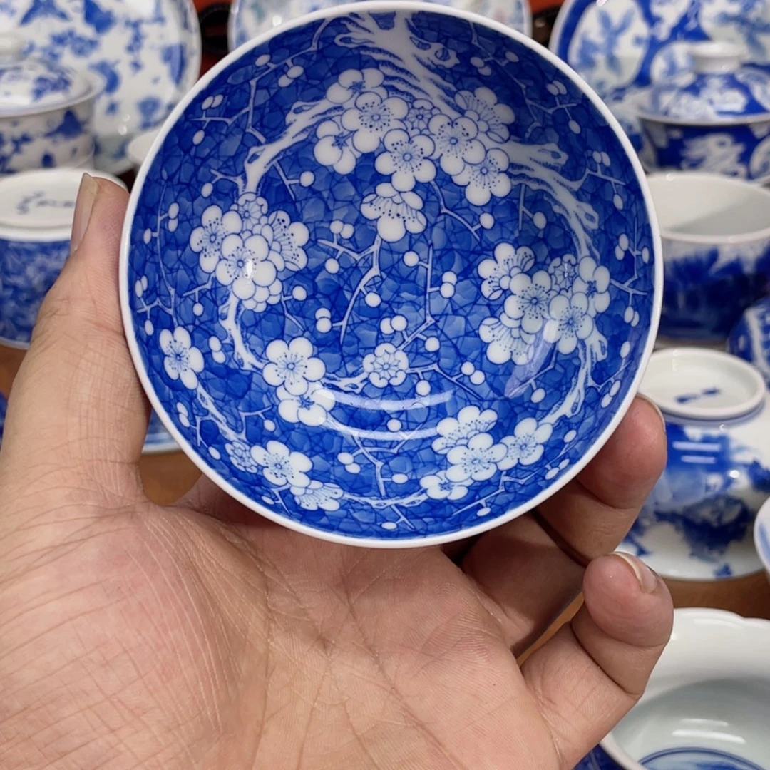 陶月楼 柴窑满绘普洱杯