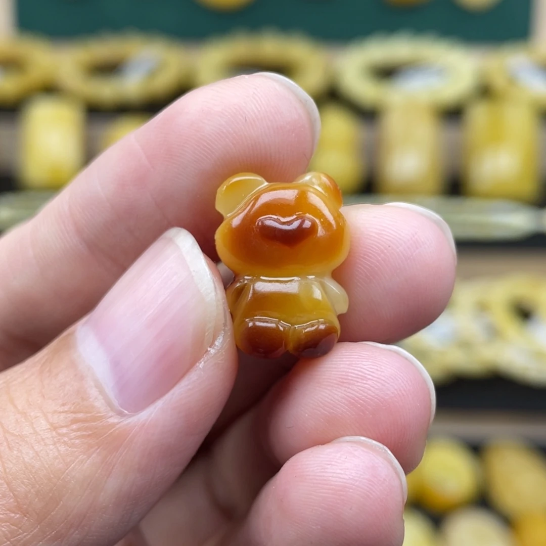 琥珀裸石未镶嵌琥珀蜜蜡