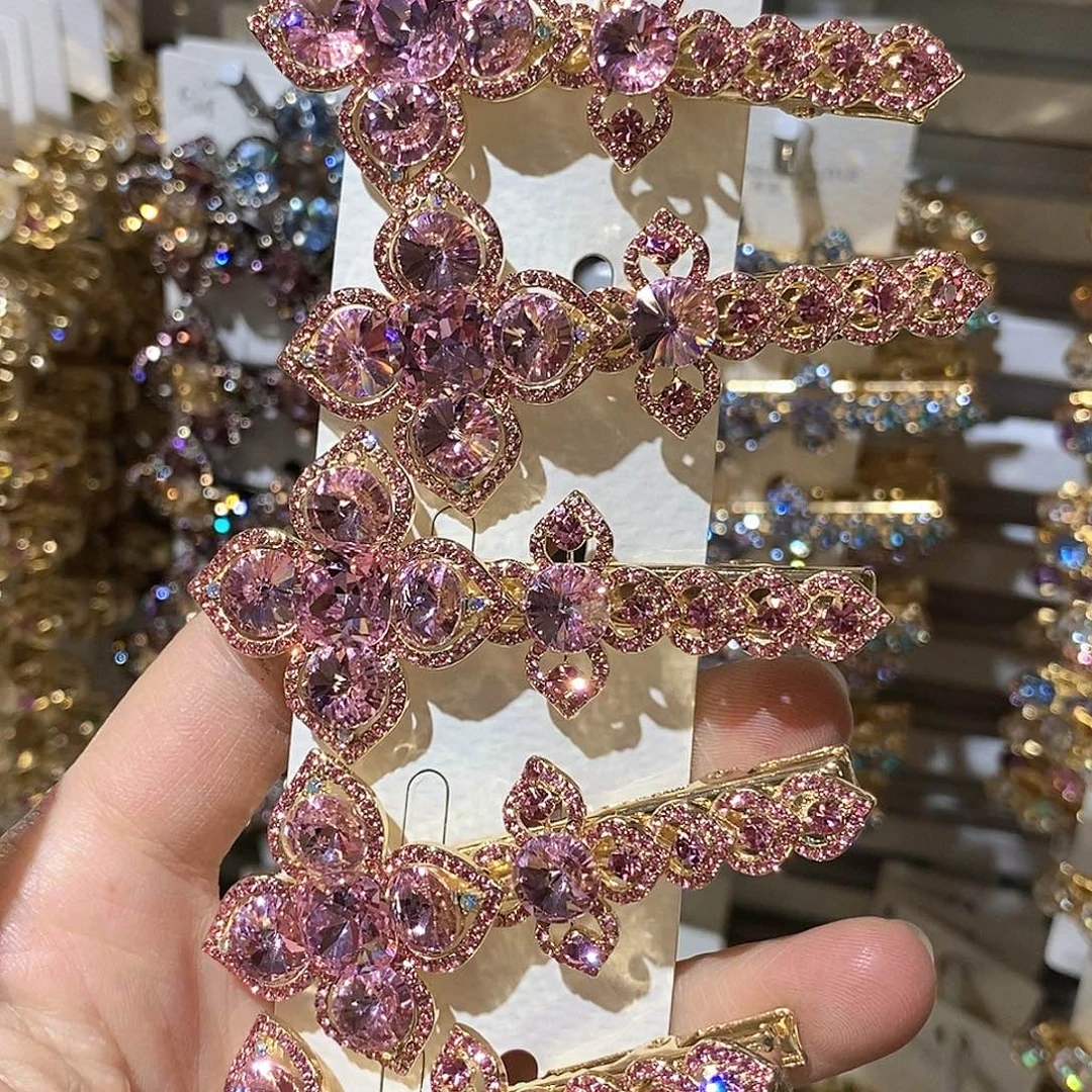 仿水晶合金鸭嘴夹