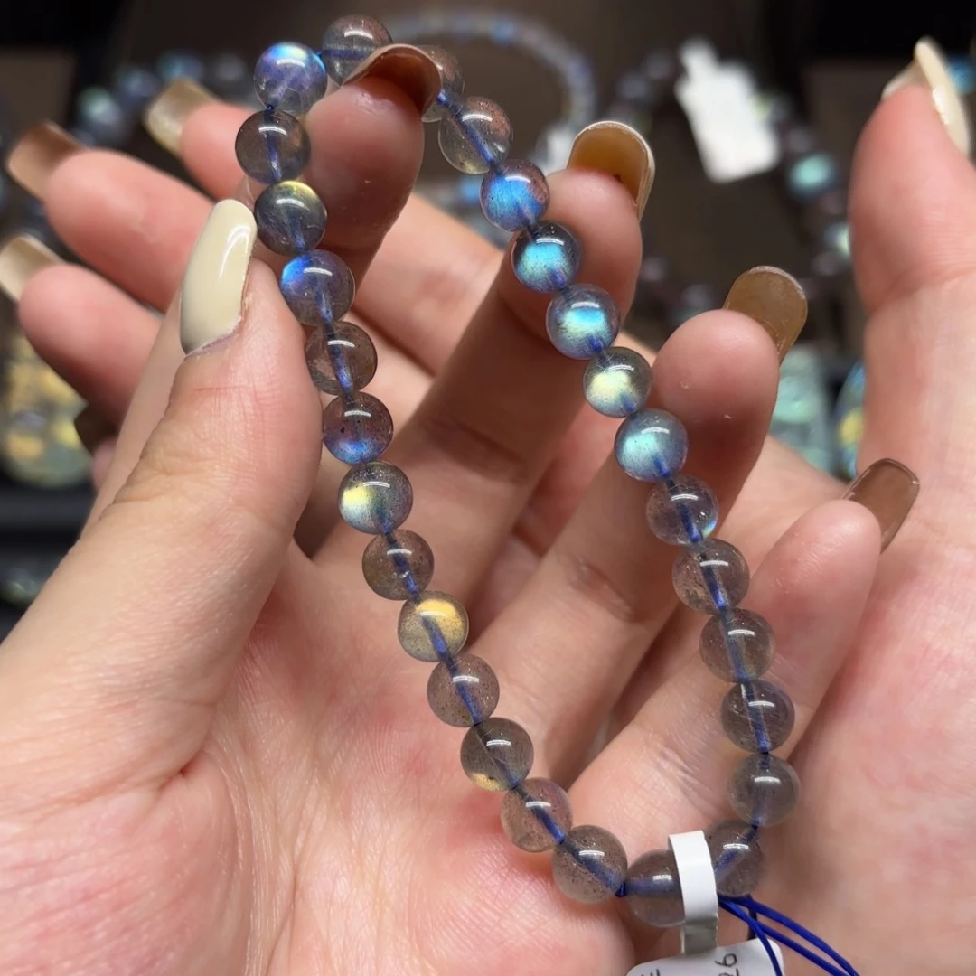 未镶嵌手链长石6.9mm左右