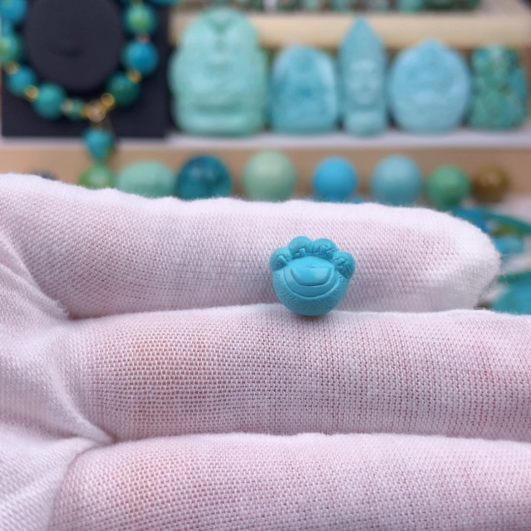 未镶嵌绿松石珠宝奇石11.5mm