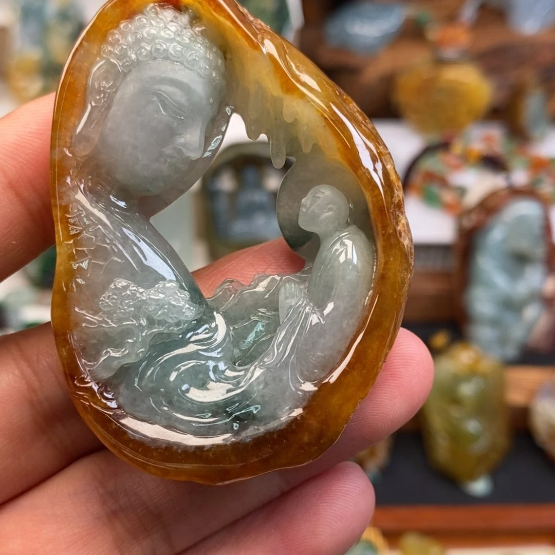 颈饰未镶嵌翡翠缅甸天然翡翠问道