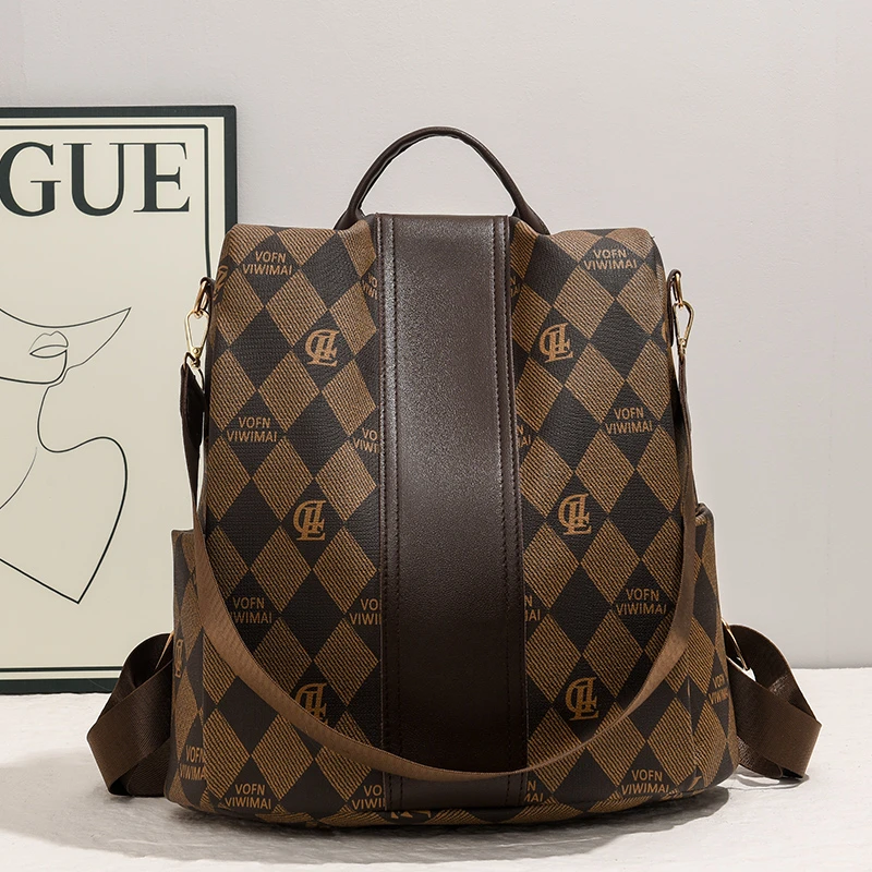 （高31cm宽31cm厚15cm）2025新款大容量复古双肩包016