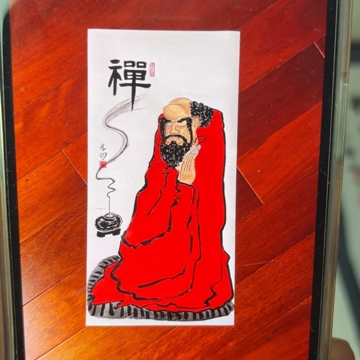 国画禅意画纯手画作品