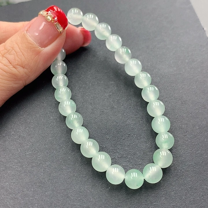 石英质玉手串未镶嵌素**时