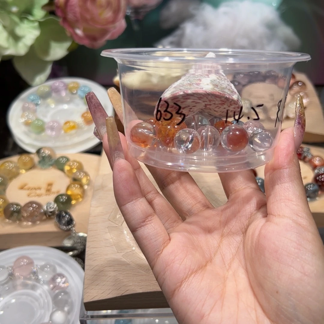 烟晶手链银S925镶嵌6*3水晶