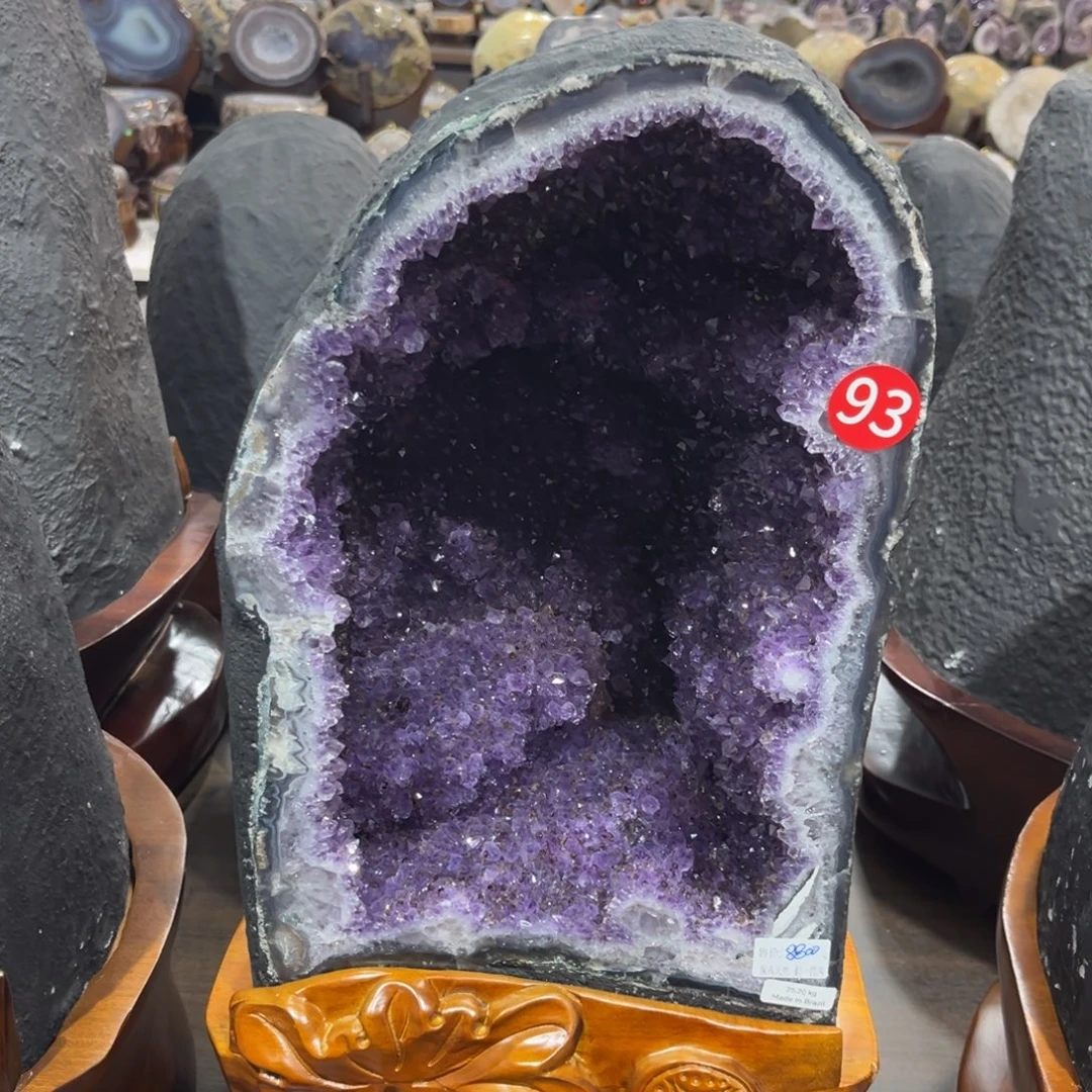 摆件紫晶未镶嵌紫晶洞