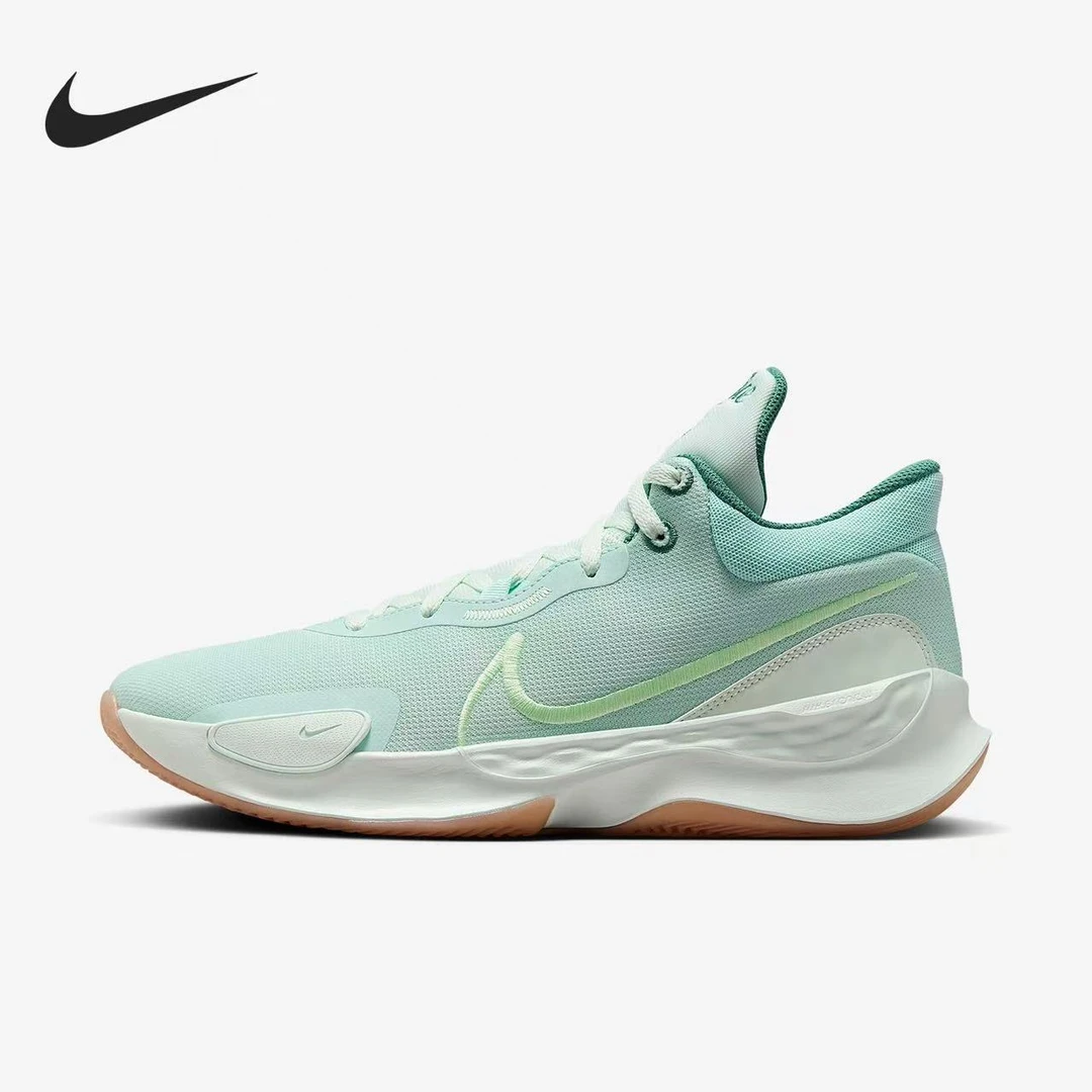 NIKE RENEW ELEVATE 3 舒适轻便低帮篮球鞋男款蓝绿 DD9304-301