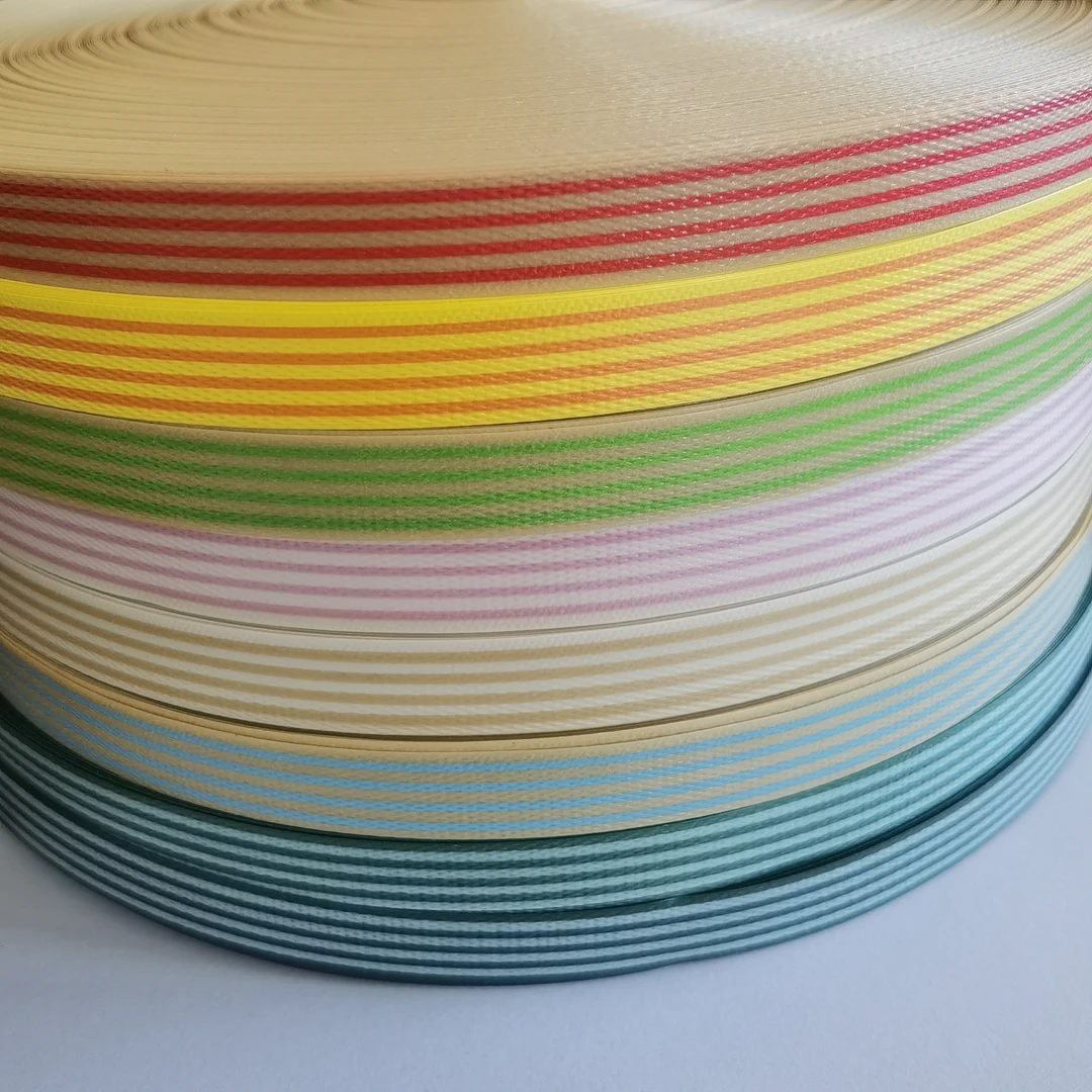 指语编艺买四送一福利款1.5cm手工编织包材料原生材料条纹带DIY