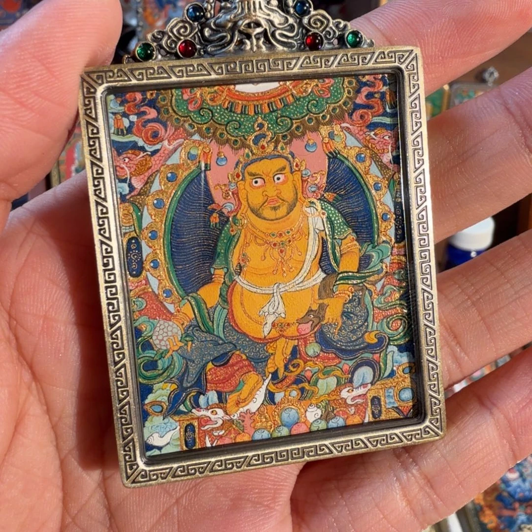 吊坠藏卡黄财 纯手绘