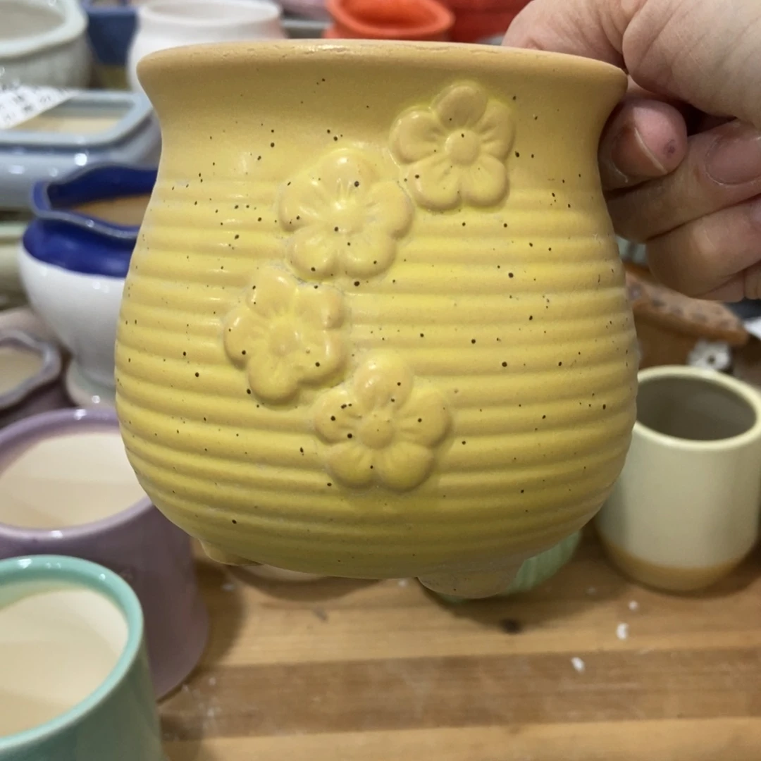 红陶高温陶瓷花盆