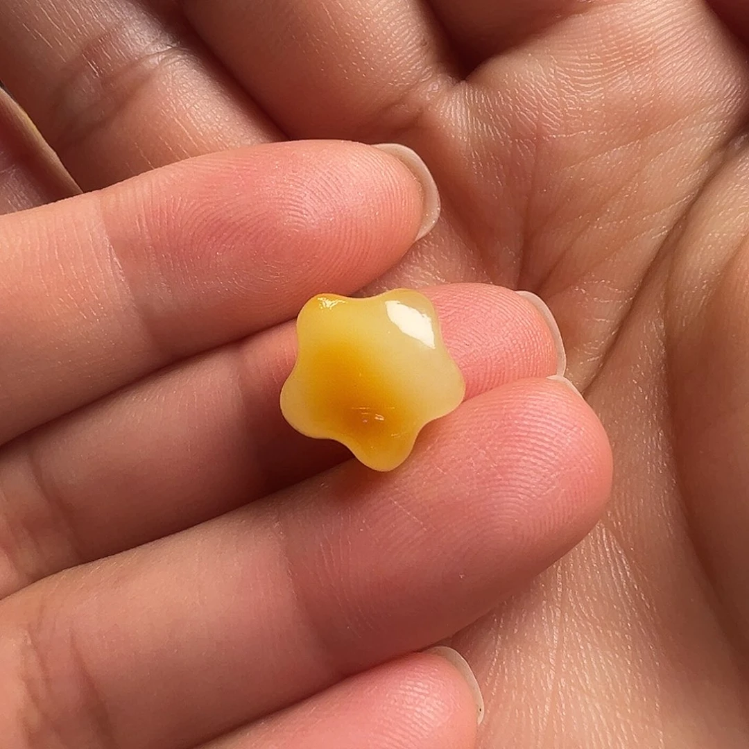 蜜蜡颈饰未镶嵌星星（打孔不退换）