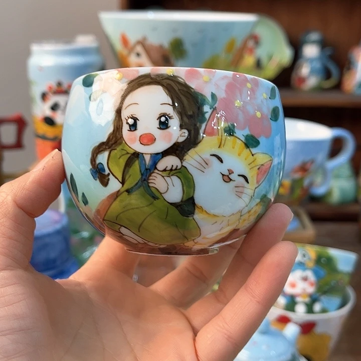 陶景德镇釉下手绘陶瓷