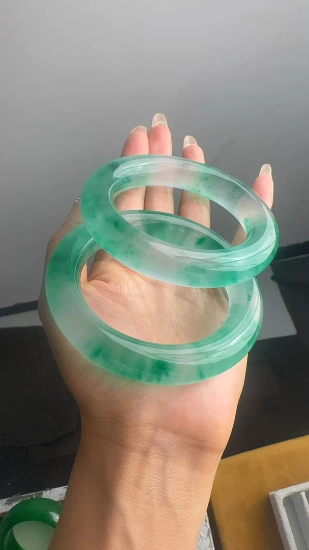 [独龙] 蓝花 圆条手镯 多样性发1