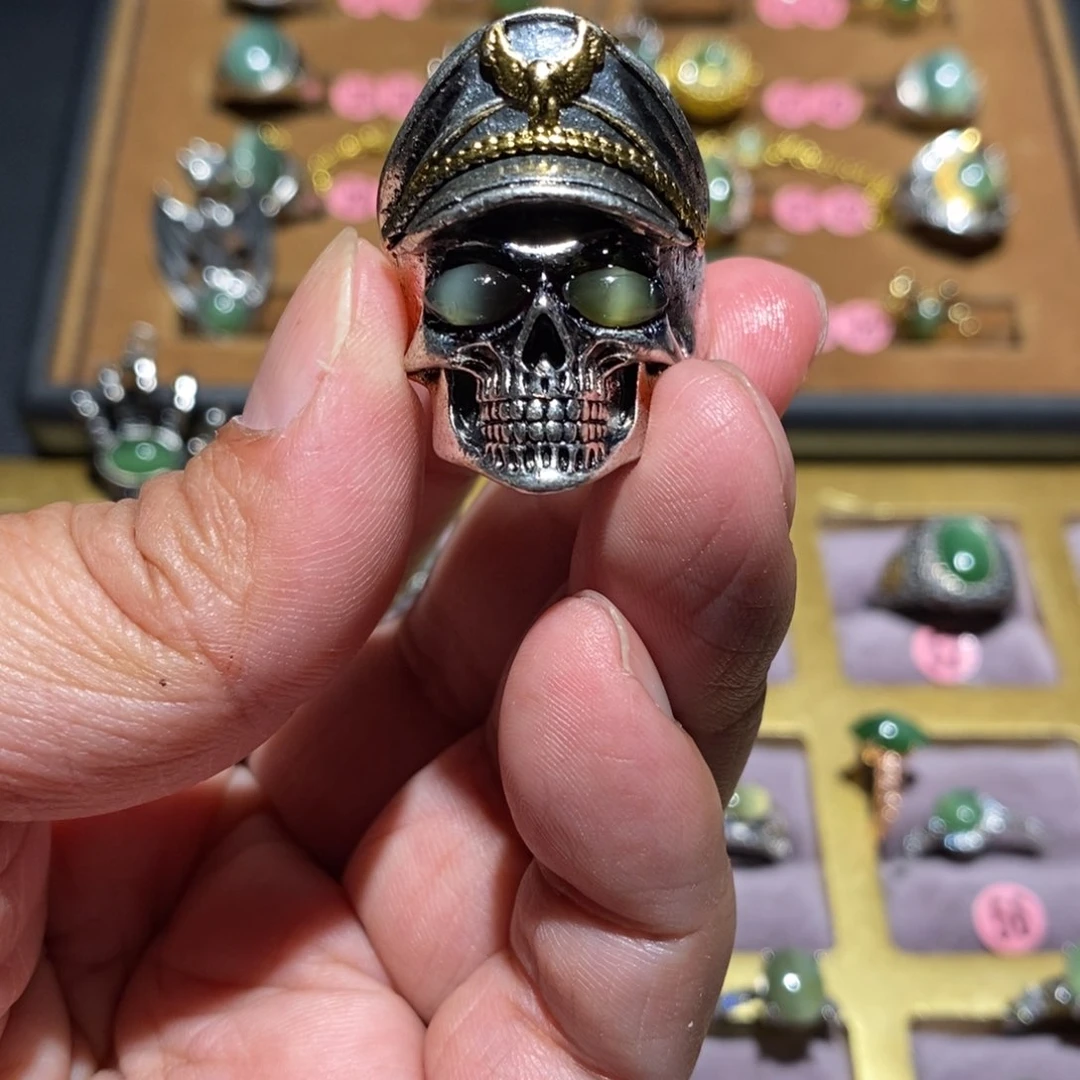 和田玉（碧玉）戒指未镶嵌彼*?