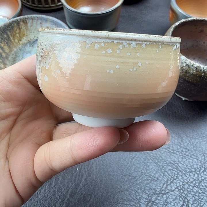 手工手作柴烧主人杯