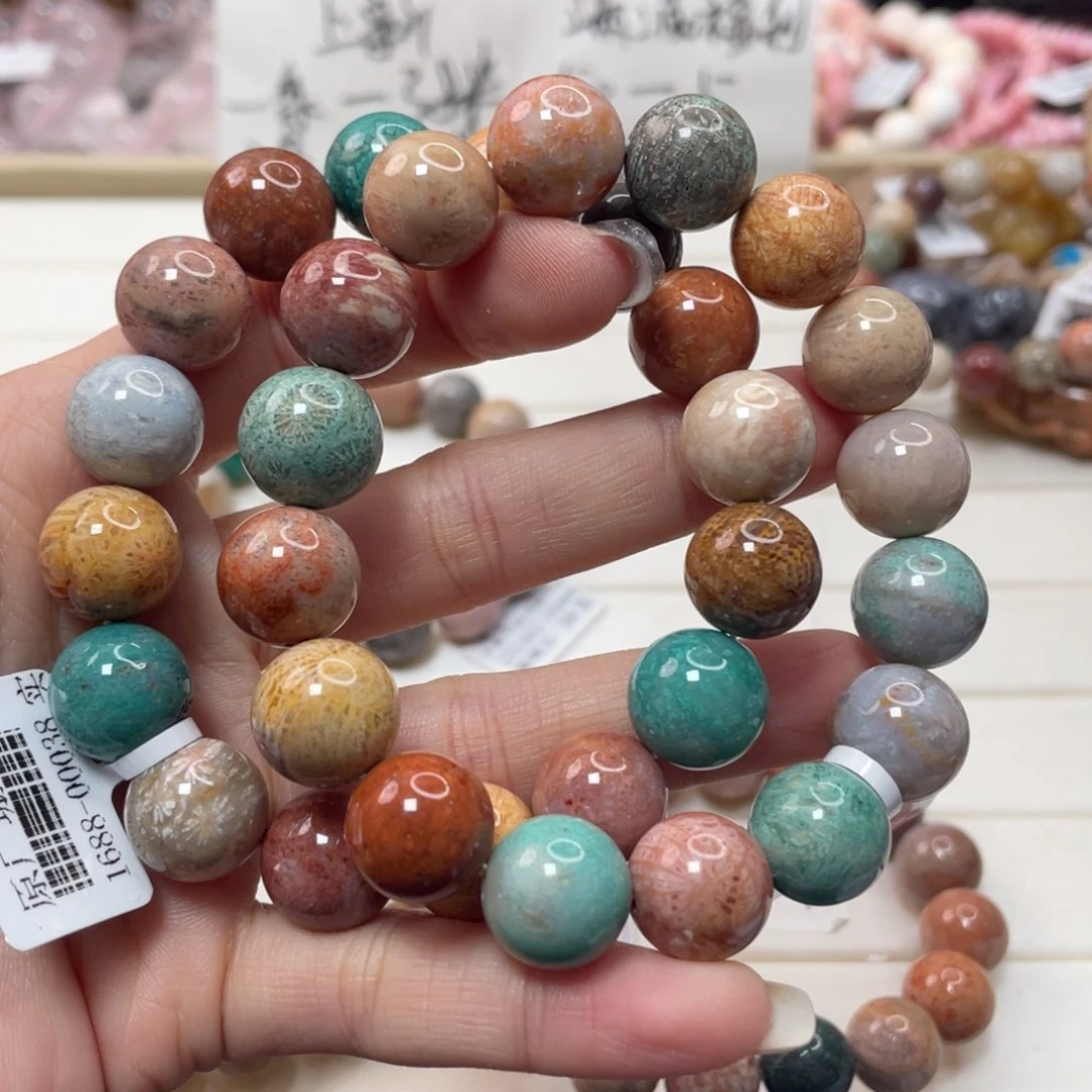 未镶嵌手链硅化玉罗*松810