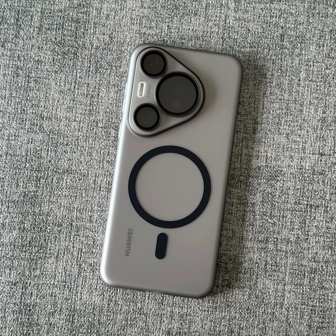 磁吸冰雾磨砂适用华为Pura70Pro+手机壳超薄pura80镜头全包防摔硬