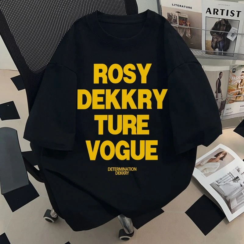 jtrt潮牌重磅纯棉短袖t恤男女夏季炸街潮流字母印花圆领百搭上衣