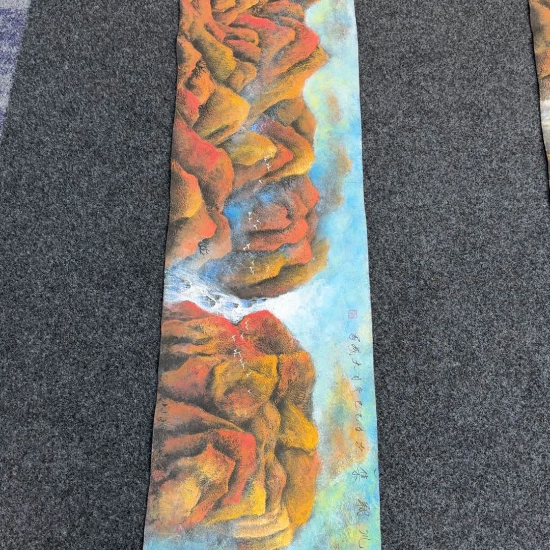 国画纯手绘山水花鸟作品