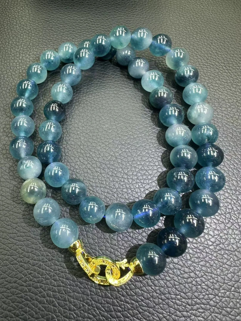 翡翠A204  蓝色项链  男女同款 时尚百搭镶嵌气质