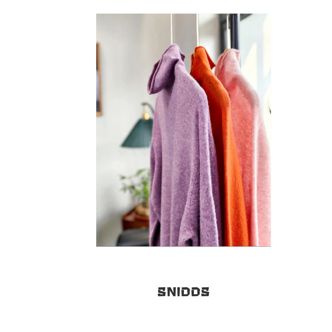 12/18 女士秋冬温柔风纯色堆堆领羊毛针织打底衫