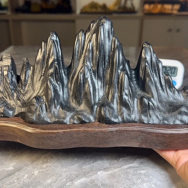 雅***青奇石茶宠鱼缸文房摆件