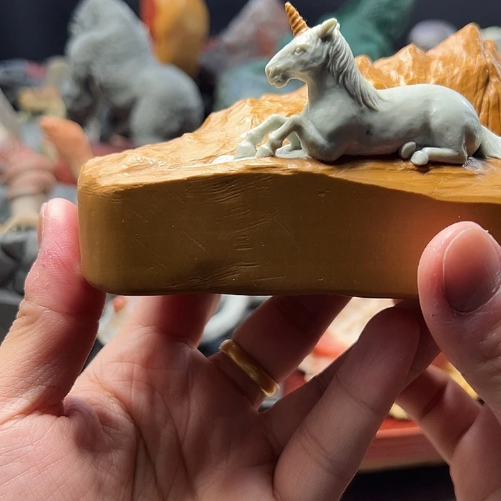 东北石松花石摆件