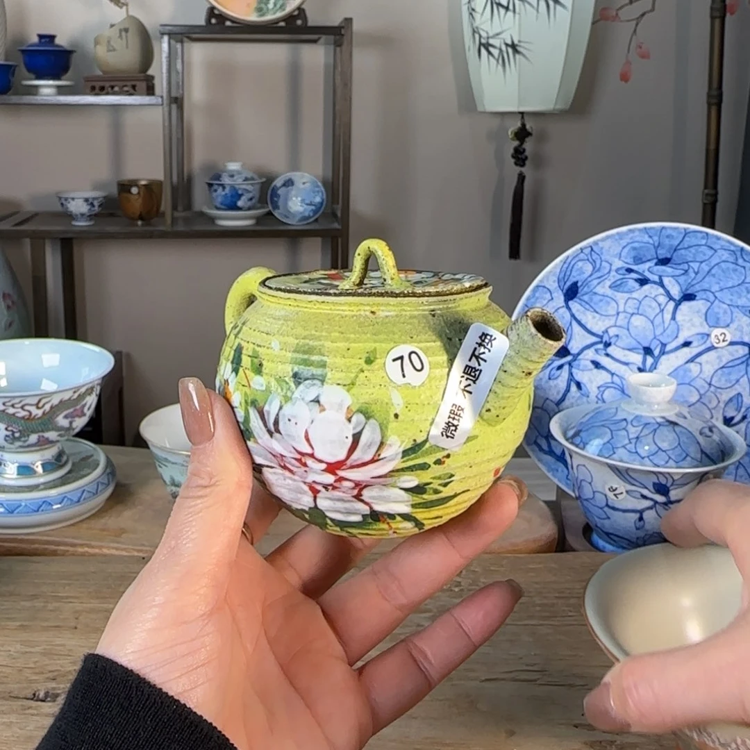 杯景德镇陶瓷柴烧多人