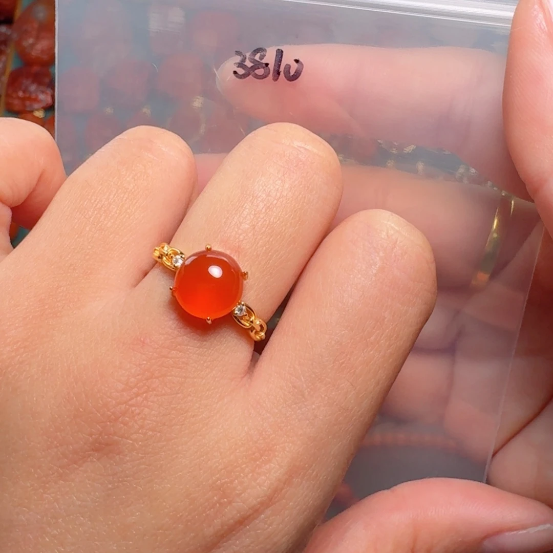 南红玛瑙南红 银S925镶嵌