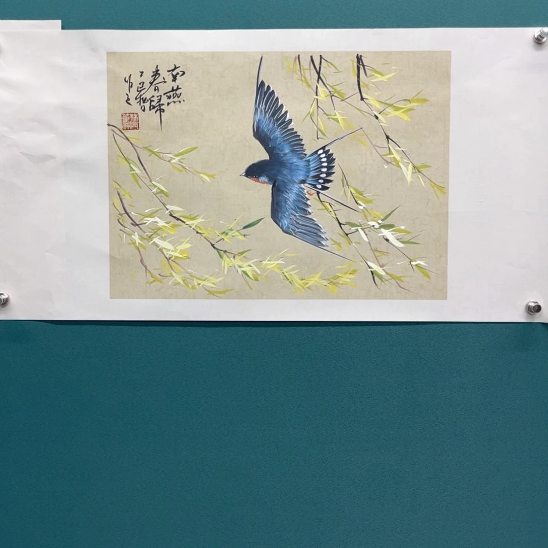 国画艺术家真人手绘