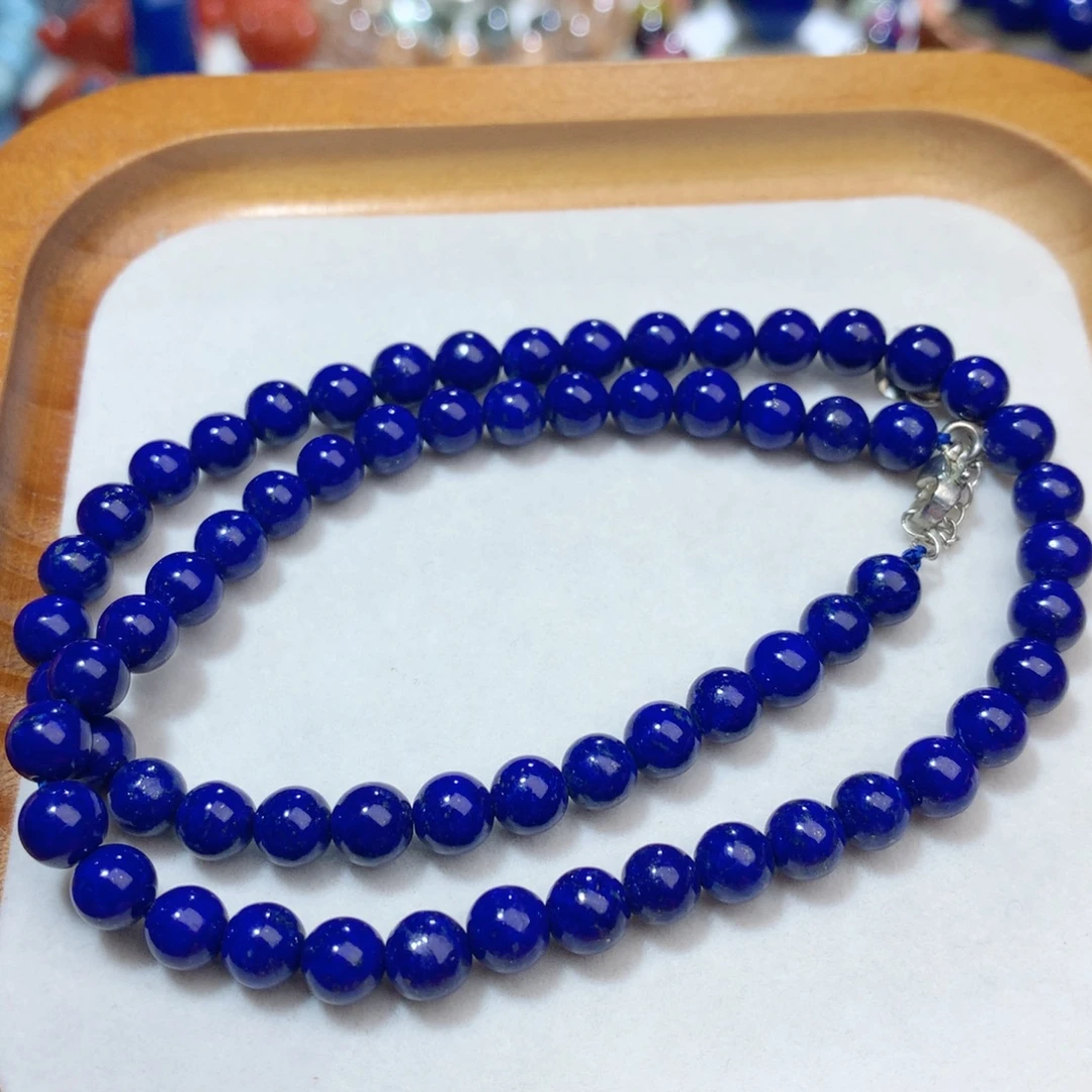 青金石未镶嵌6m项链