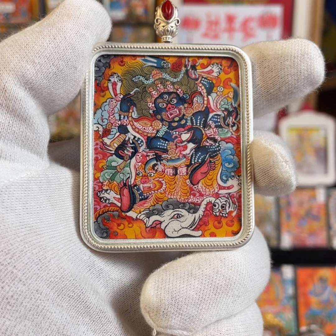 装裱画温**吖呼噜唐卡精品热贡唐卡