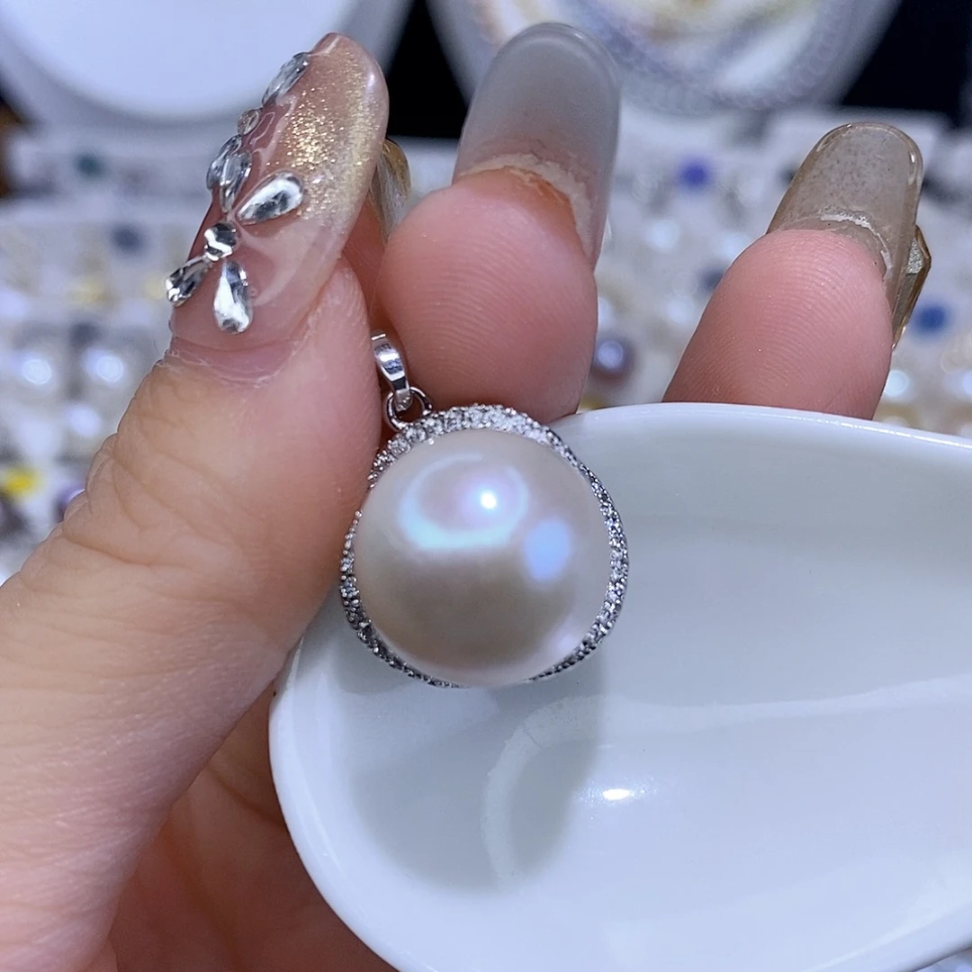 颈饰合金淡水珍珠