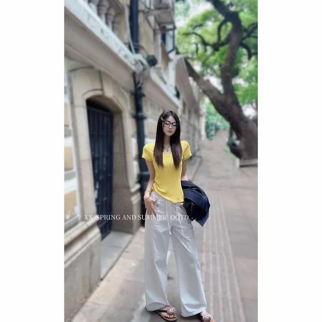 欧若风松弛感夏季短袖上衣K0401