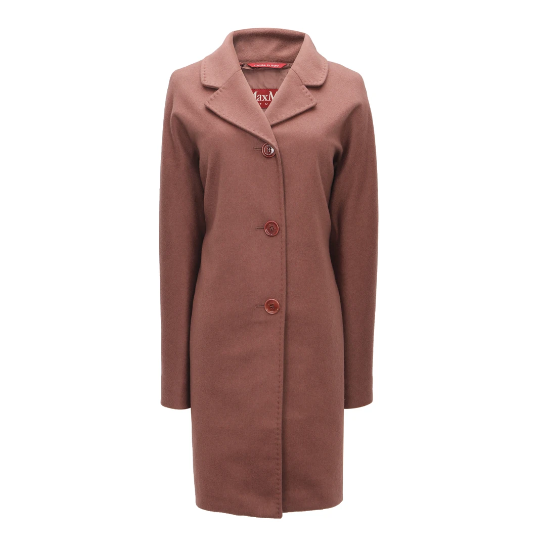 未使用 MaxMara 女士灰玫瑰色大衣