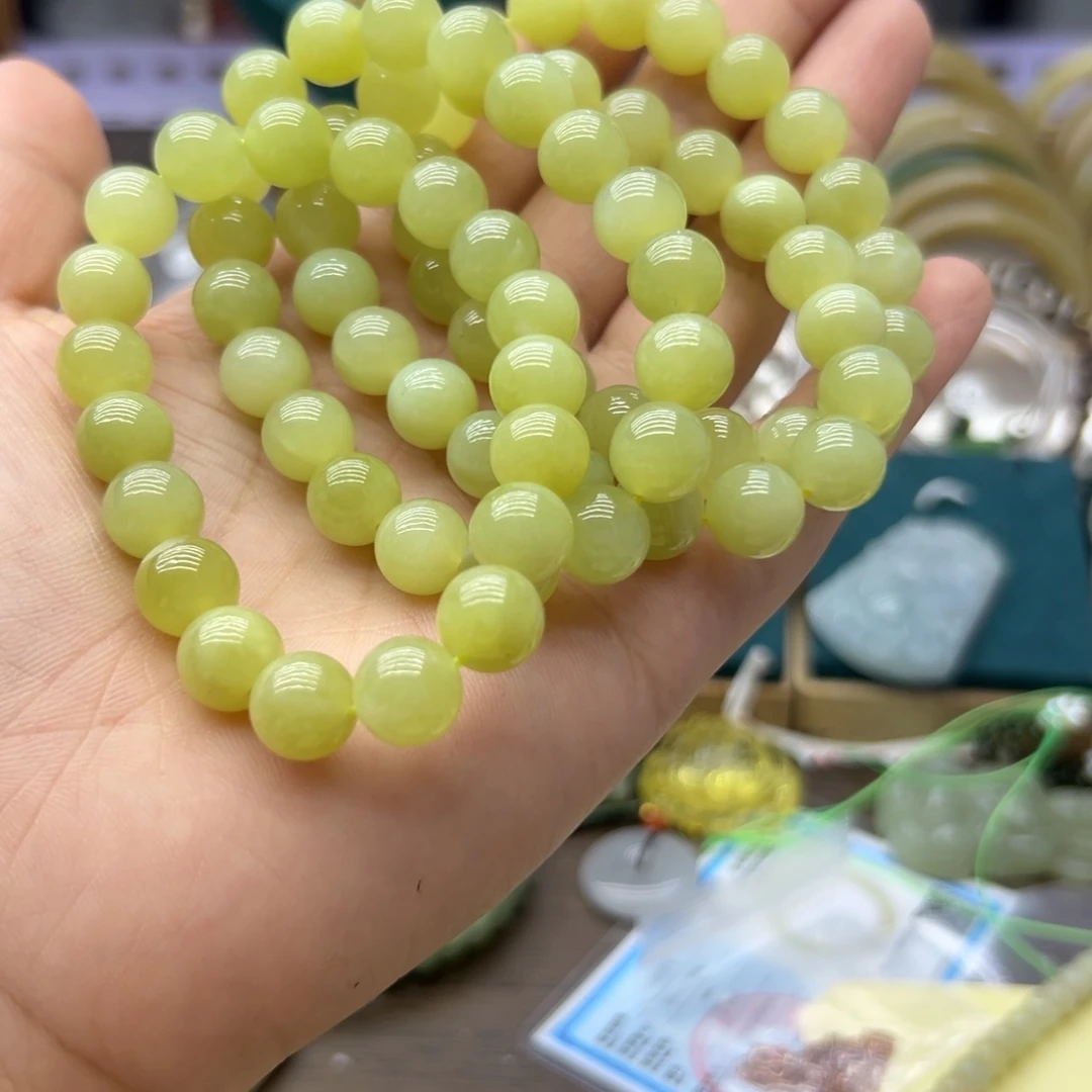 手链未镶嵌和田玉黄口卡10