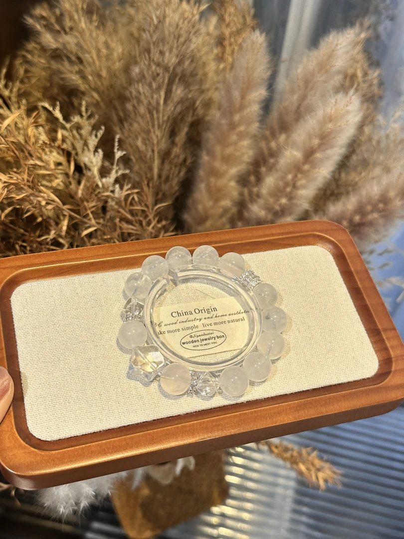 【喜饰原创 白棠】12mm白幽灵+星星手串 379 颜色微差多样性发货