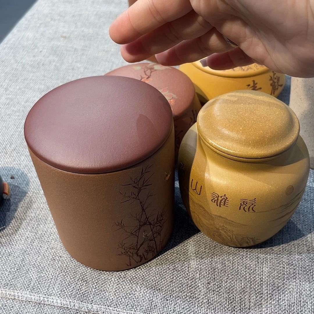 紫砂茶叶罐紫砂茶叶罐两个