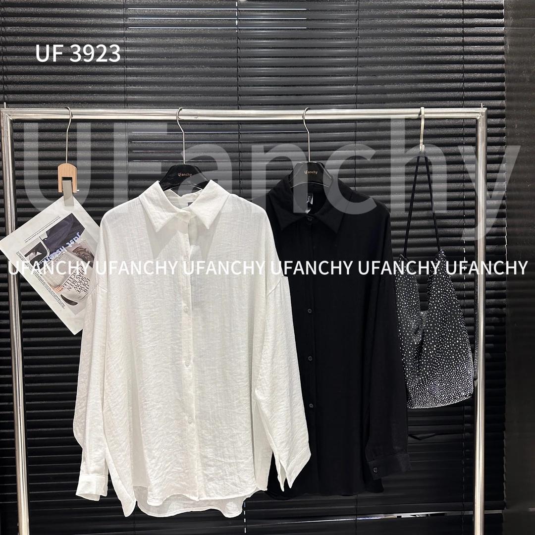UF简约显瘦长袖衬衫 3923
