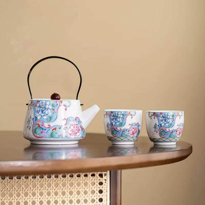 牵牛花高端一壶2杯+茶盘zhz053