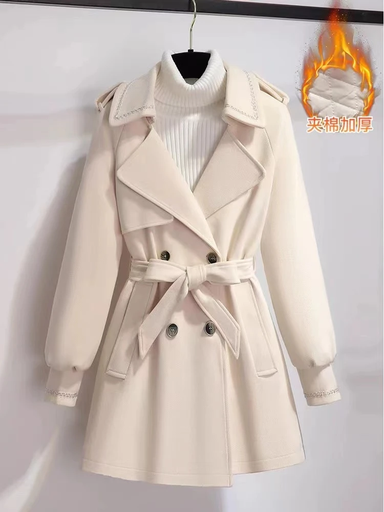 B321-B330毛衣网红洋气时尚宽松加绒加厚秋冬套头针织百搭女士