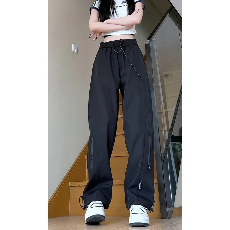 防水户外登山速干直筒工装裤男春秋季三防暴雨款机能轻奢痞帅裤子