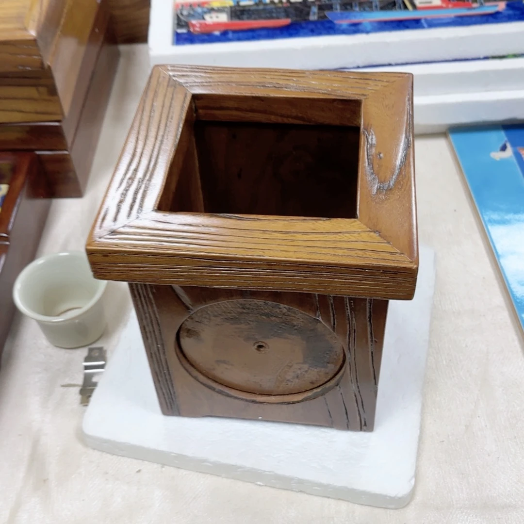 瓷片桌面收纳垃圾桶特价福利四面镶嵌