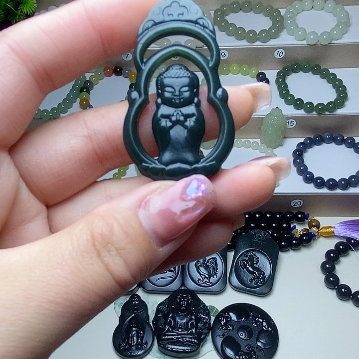 和田玉未镶嵌颈饰